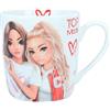 Depesche 12374 TOPModel One Love - tazza bianca, con motivo di modello, motivo a cuore e scritta Love, tazza con manico in porcellana, capacità circa 300 ml.