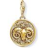 Thomas Sabo Pendente a Medaglione da Unisex Argento Sterling 925, Acquario, oro