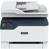 Xerox C235 Multifunzione Laser A4 Colore - Copia/Stampa/Scansione/Fax, 22ppm, Wireless con Stampa Fronte Retro, Pannello Touch a Colore, White/Blue