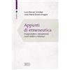 Appunti di ermeneutica