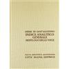 Opera Omnia - Indice analitico generale (Riepilogo)
