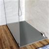 DEGHI Piatto doccia 80x140 cm grigio scuro effetto pietra riducibile - Block