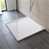DEGHI Piatto doccia 90x90 cm bianco effetto pietra riducibile - Block