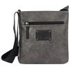 Avirex Borsello Uomo a Tracolla in Eco pelle, Borsa a tracolla Uomo Impermeabile con Tasche a Zip in Stile Vintage, Collezione Buffalo BFL21, Grigio