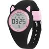 Bigmeda Orologio Bambino per Bambini Digitale Impermeabile Sonno a Ragazzi Intorno ai 10 Anni (Nero e rosa)