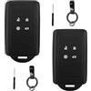 TXErfolg 2 Pezzi Portachiavi per Auto compatibile Renault 4 tasti Smart Key Cover | (solo keyless go) Chiavi Auto Silicone Protezione Copri Telecomando per Clio/Espace 5/Master Bus/Talisman