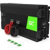 Green Cell® 1500W/3000W 12V 220V/230V Onda Modificata Inverter Invertitore di Tensione Fotovoltaico DC AC per Camper Auto Convertitore di Potenza, Trasformatore sinusoidale modificata Porta USB