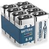 ANSMANN batterie alcaline a blocco da 9V di lunga durata - 8 pezzi in stock