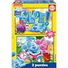 Educa - SpongeBob Schwammkopf | Set 2 puzzle da 100 pezzi per bambini da 6 anni | Patrick Sandy Bikini Bottom | Misura: 28 x 20 cm (19389)