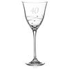 DIAMANTE - Bicchiere da vino con cristalli Swarovski inciso a mano 40, decorato con cristalli Swarovski