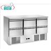 Tavolo Refrigerato, 6 Cassetti, Temp.+2 +8C, Statico, Classe E, mod.AK943-6D