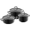 WMF Provence Plus Set di pentole, 4 pezzi, pentola per arrosto, pentole per  carne, casseruola, con