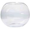 INNA-Glas Vaso Rotondo TOBI in Vetro, Trasparente, 17cm, Ø 19cm - Portacandela/Boccia di Vetro