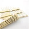 WLTY 10/20/50Pcs Personalizzato da Sposa Tessuto di Seta Ventaglio Legato con Nastro Stampa Personalizzata Nome e Data Ventaglio Pieghevole A Mano