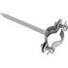 Sanitop-Wingenroth Fascetta stringitubo per tubi tipo 1 1/4, fissaggio tubo con perno 80 mm, acciaio zincato 101288