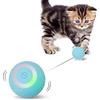 Mkitnvy Giocattoli interattivi per gatti, palla per gatti con luce a LED, 360°, palla per gatti elettronica, stimolazione della caccia divertente, giocattolo per gatti, blu