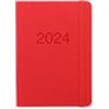 Letts of London LETTS Memo A6 settimana su 2 pagine (multilingue) Red 2024