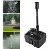 Forever Speed 4 in 1 - Pompa per Fontana con Filtro, 5 W chiarificatore UV, 1000 l/h, con Cavo di Alimentazione da 10 m, per Giardini e fontane