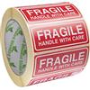 OliveBird 1000 Adesivi Fragile Handle With Care Adesivi Dimensione 90x35mm