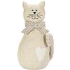 SPOTTED DOG GIFT COMPANY Fermaporta da Pavimento Pesante, Ferma Porta in Tessuto per Interni a Forma di Gatto con Motivo a Cuori, Idee Regalo per Gattara e Donna