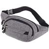 Naapesi Marsupio da Pacchi da Donna e da Uomo, Marsupio Sportivo, Marsupio Impermeabile Alla Moda per Uomo e Donna, con 5 Tasche Adatto Cintura Regolabile, per Sport, Escursionismo, Viaggi (viola)