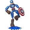 Hasbro Marvel Avengers - Captain America Bend And Flex (Action Figure Flessibile 15cm)