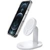 OtterBox Supporto di Ricarica per MagSafe, Caricatore dal Design Elegante e Leggero, Progettato per Forte allineamento e Fissaggio Perfetto con MagSafe, Blanco
