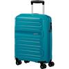 American Tourister Sunside, Bagaglio A Mano Unisex - Adulto, Turchese (Totally Teal), S (55 cm - 35 L)