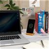 Supporto ricarica wireless in bamboo personalizzato Benjamin personalizzate o neutre
