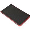 ON PAR, portacarte da punteggio da Golf, Effetto Struzzo, Unisex, Premium Ostrich Effect Golf, Black/Red