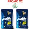Zoodiaco Crocchette per cani Prolife sensitive adult coniglio e patate medium/large nutrigenomic 10 Kg PROMOX2