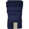 zucchi solo tuo Zucchi Nuovo Solo Tuo Set 1+1 Asciugamano Viso più Asciugamano ospite in Spugna Puro Cotone Pettinato da 560gr/metro Quadro, Indigo 3340
