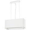 FARO VESPER - Lampada da sospensione paralume in tessuto