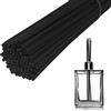 QIQN Bastoncini per Diffusori Reed 150 Pezzi Rattan Diffusore Ambiente Bastoncini di fibre naturali Reed Sticks Olio Aroma (24 cm x 3 mm, Nero)