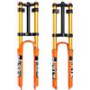 splumzer Bike Suspension Fork 26/27.5/29per Mountain Bike, DH Air Doppia Spalla in Downhill Ammortizzatore Ammortizzatore Ultralight Bicicletta Ammortizzatore Rebound (26 Pollici, Arancia)