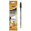 BIC Cristal Penna a sfera 1,0 mm Confezione da 5 Black