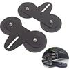 RIGIDON 2PCS 88mm Potente base staffa di montaggio universale bull bar paraurti, supporto barra led fuoristrada, Lega di alluminio piastra di supporto nero Kit, per Auto SUV UTE ATV 4x4 Veicoli