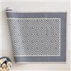 Linea oro Tappeto Sardo in Puro Cotone Labirint Grigio cm 50x80