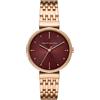 Armani Exchange Orologio a tre lancette da donna, cassa in acciaio inossidabile oro rosa 36 mm e bracciale in acciaio inossidabile, AX5912