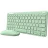 Trust Tastiera Trust Lyra Wireless/Bluetooth Qwerty con Mouse Verde