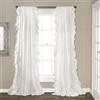Lush Decor Reyna - Set di tende per finestre, colore: bianco, 54 x 108