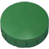 MAUL Magneti rotondi 10 pezzi verdi tenuta 0.3 kg | presa affidabile per appunti, plastica antirottura, profilo basso discreto, ideale per ufficio scuola casa