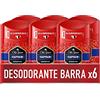 Old Spice Captain Deodorante in Barra, confezione da 6 x 50 ml (300 ml totale)