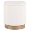 Sedute TP 87 pouf contenitore effetto boucle' bianco 42 cm