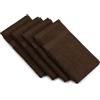 Gözze - Asciugamano per gli Ospiti New York, Set da 4 Pezzi, Morbido e Assorbente, 100% Cotone, 30 x 50 cm - Moka