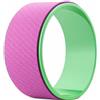 FFitness FSYC068R Body Dharma Yoga Wheel | Cerchio Roller Anello per allenamento Pilates Fitness Workout Gym Ginnastica | superficie antiscivolo (Rosa)