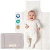 MIMUSELINA Fasciatoio Portatile Neonato | Fasciatoio da Viaggio Pieghevole, Impermeabile e Leggero | Esterno 100% Cotone, Senza BPA | Ideale come Regalo Neonato | Fatto a Mano in Spagna