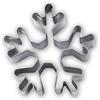 Städter Stampini per Biscotti a Forma di Fiocco di Neve, Argento, 6 cm