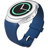 MoKo Cinturino Compatibile con Samsung Gear S2, Morbido Braccialetto Sportivo di Ricambio in Silicone per Gear S2 SM-R720 / SM-R730 Smart Watch, Blu Royal (Non per Gear S2 Classic SM-R732)