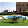 Emu Set Tavolo Allungabile 160/210 Athena con 4 poltroncine Athena